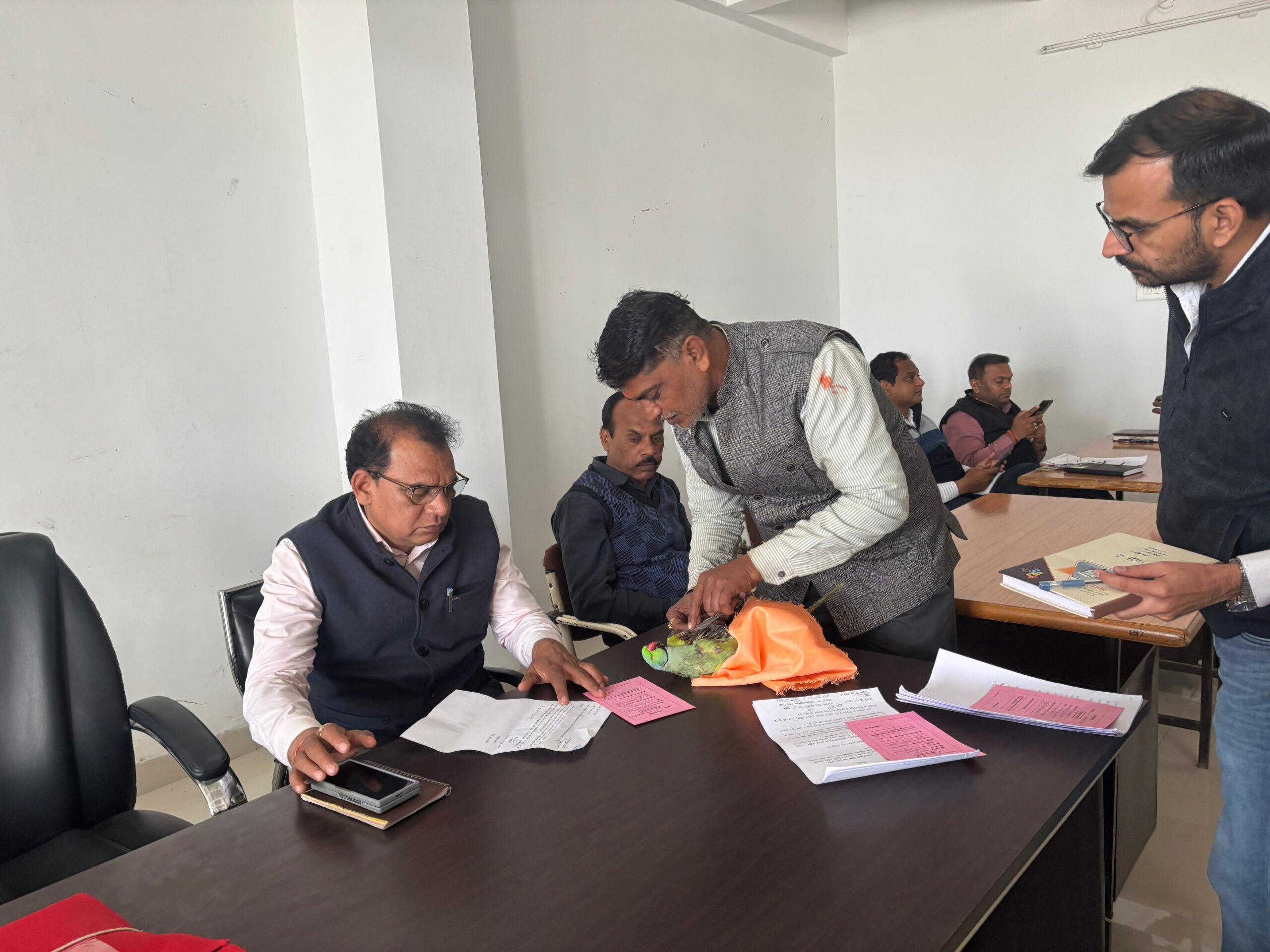 जनसुनवाई में तोते की लाश लेकर पहुंचा समाजसेवी, चाइना डोर पर सख्त कार्रवाई की मांग