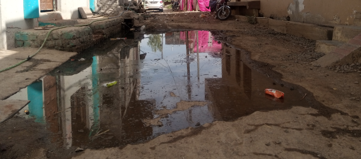 गंदगी और मच्छरों से परेशान रहवासी